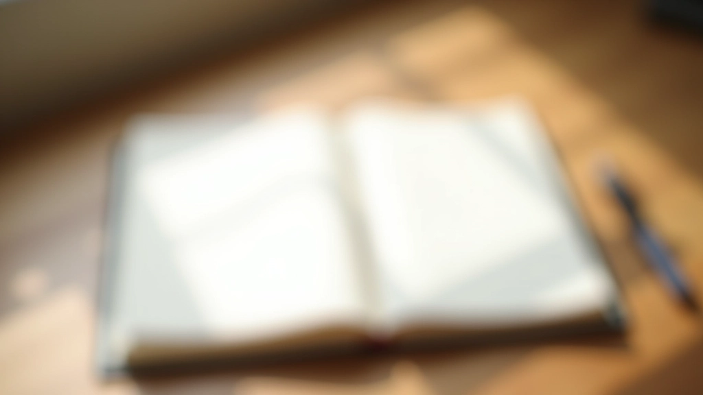 Open journal with handwritten notes and reflective writing on pages, morning light, minimalist workspace